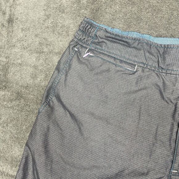 Robert Graham Oceanview Lined Bathing Suit Trunks Snap Drawstring 36 Surf Swim - Picture 8 of 9